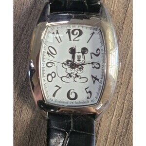 Disney Time Works Mickey Mouse Wrist Watch Used From Disney Parks